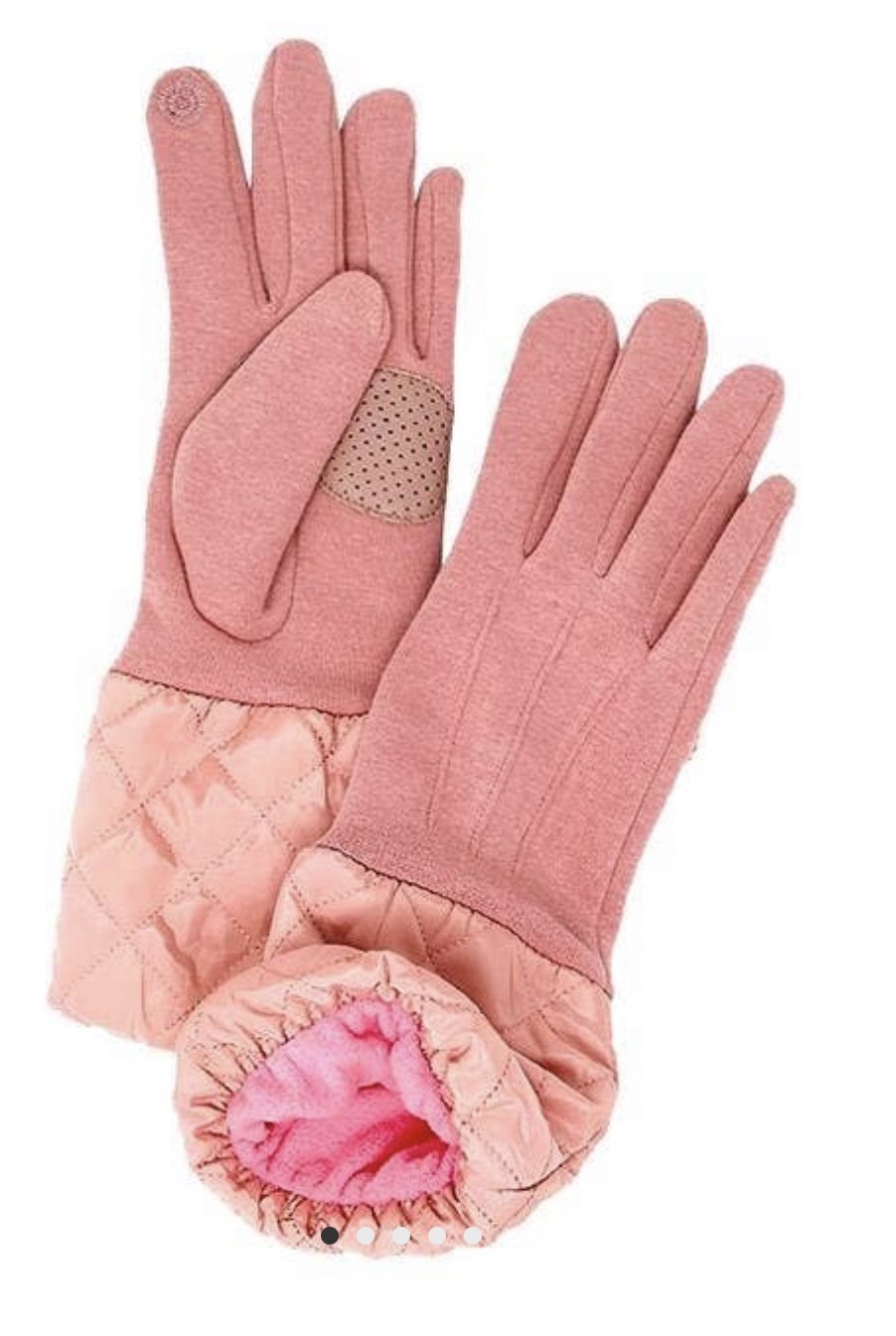 Pink Chevron Gloves - Luca Hill BoutiqueGloves & Mittens